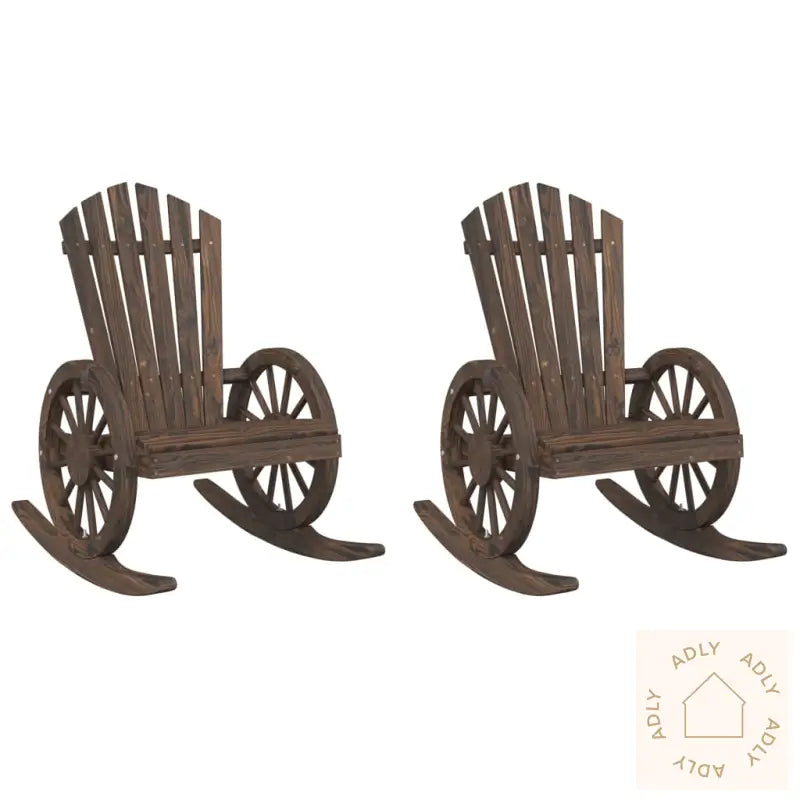 Adirondack Gyngestoler 2 Stk Heltre Gran