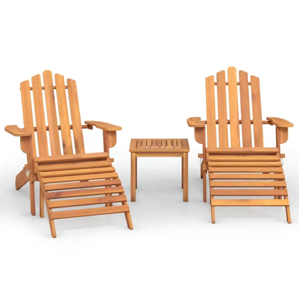 Bildet viser en heltre akasie Adirondack hageset til hus og hjem