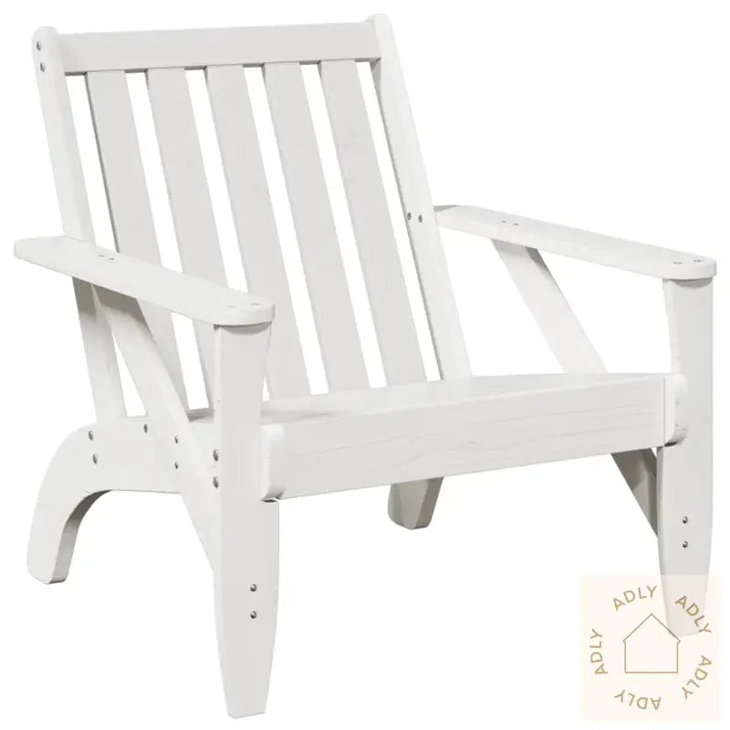 Adirondack Hagestol Hvit 75X77X77 Cm Heltre Furu