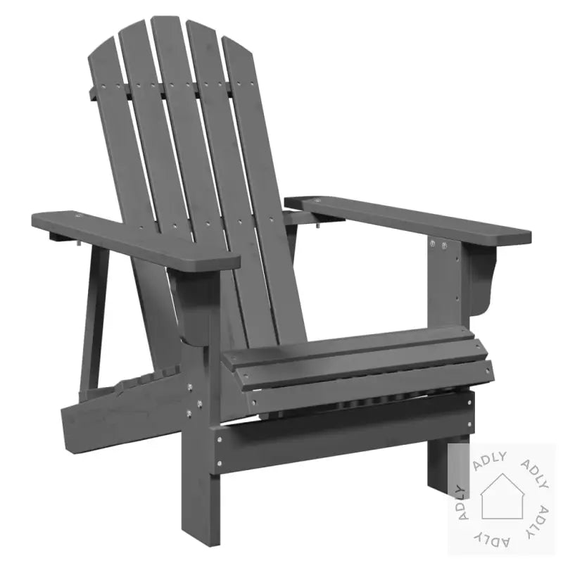Adirondack Stol Grå 69X85X90,5 Cm Heltre Gran