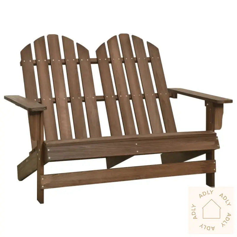 Adirondack Hagestol 2-Seters Heltre Gran Brun