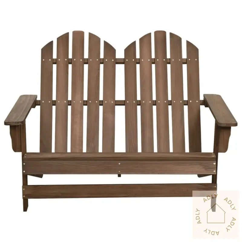 Adirondack Hagestol 2-Seters Heltre Gran Brun