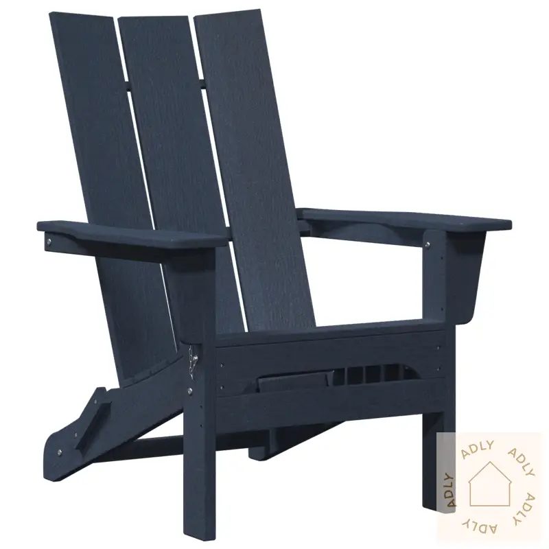 Sammenleggbare Adirondack Stol Marineblå 74.5X80.5X90 Cm Hdpe