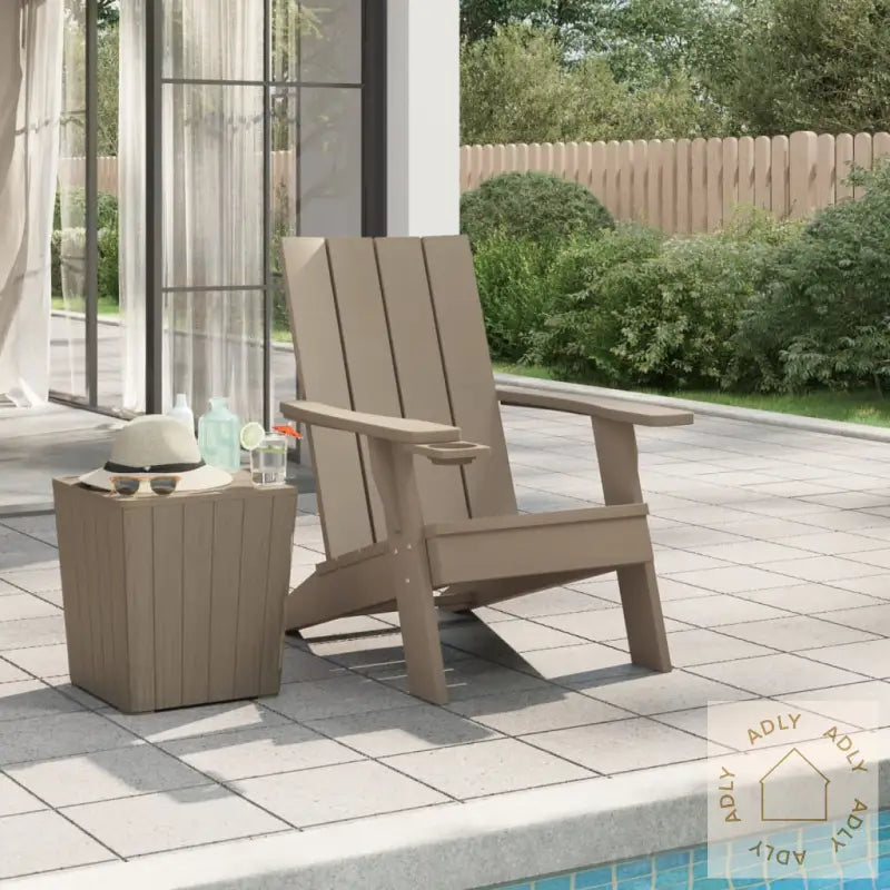 Adirondack Hagestol Lysebrun 75X88,5X89,5 Cm Polypropylen