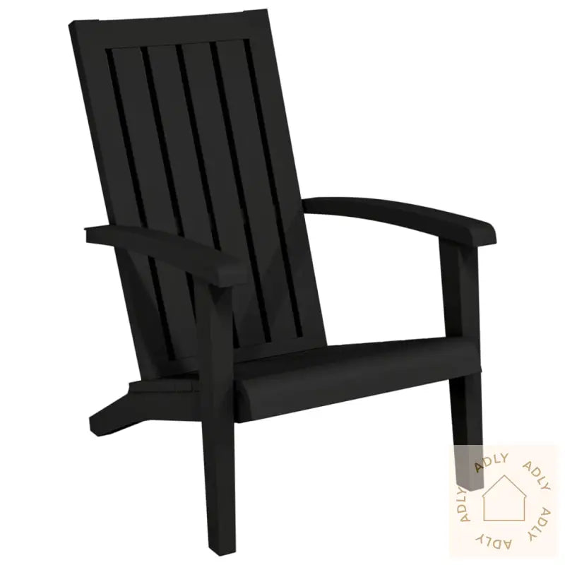 Adirondack Hagestol Svart Polypropylen