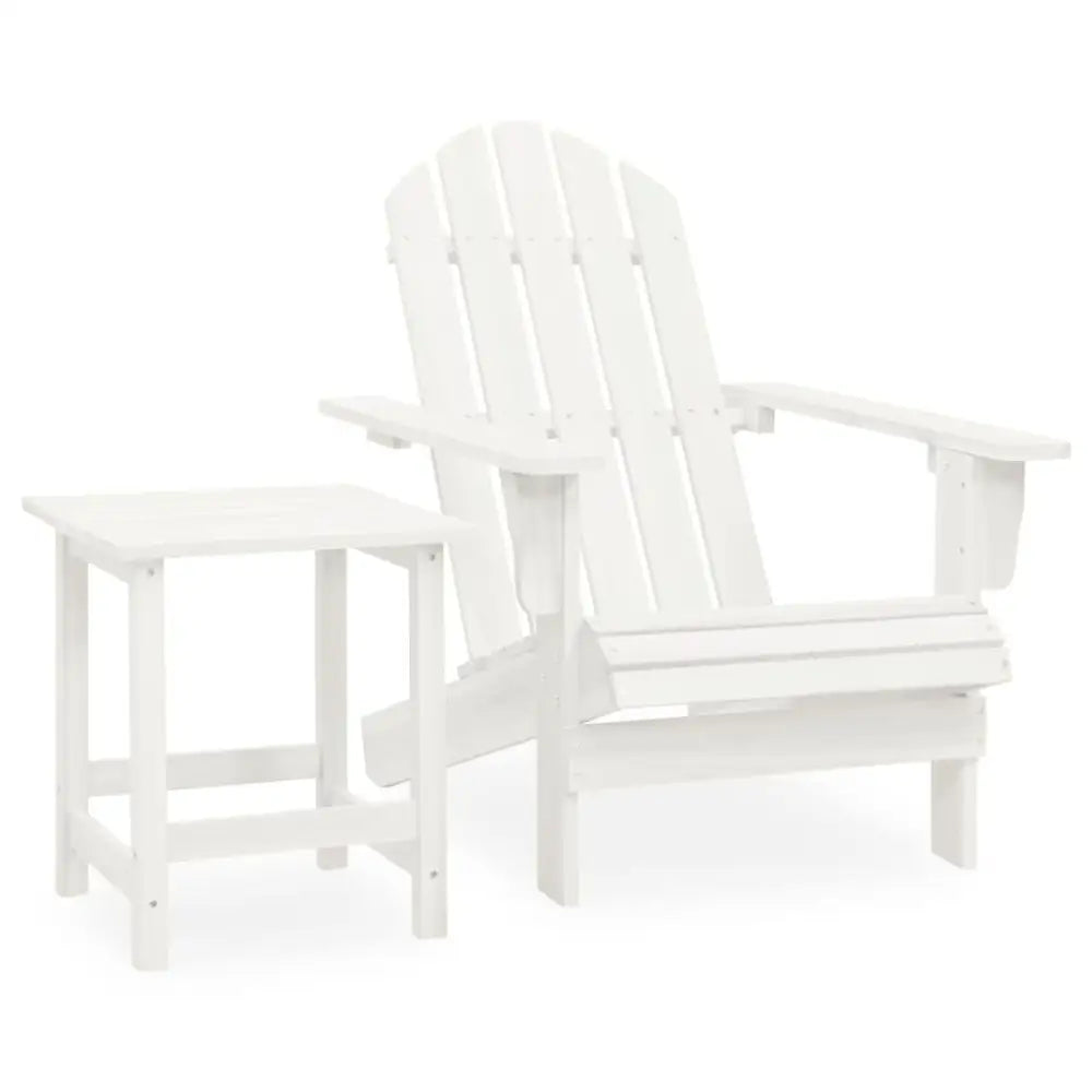 Heltre gran Adirondack hagestol med bord, perfekt for uteplassen din