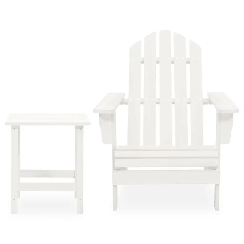 Heltre gran Adirondack hagestol med bord for kos og utebruk