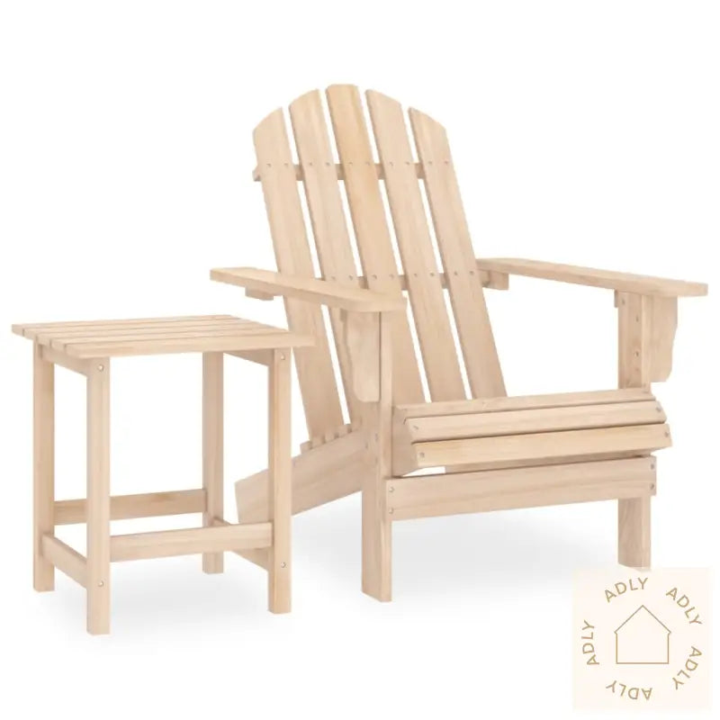 Adirondack Hagestol Med Bord Heltre Gran