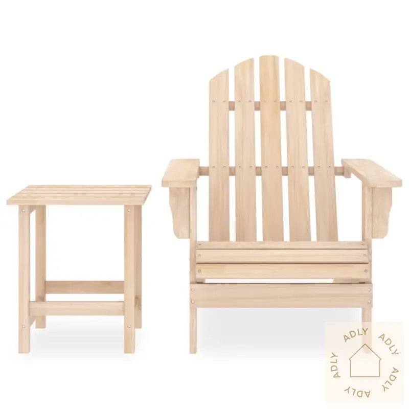 Adirondack Hagestol Med Bord Heltre Gran