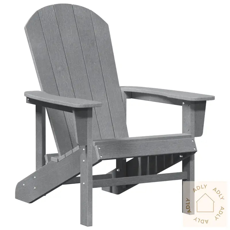 Adirondack-Stoler 2 Stk Lysegrå 74X82X90 Cm Hdpe