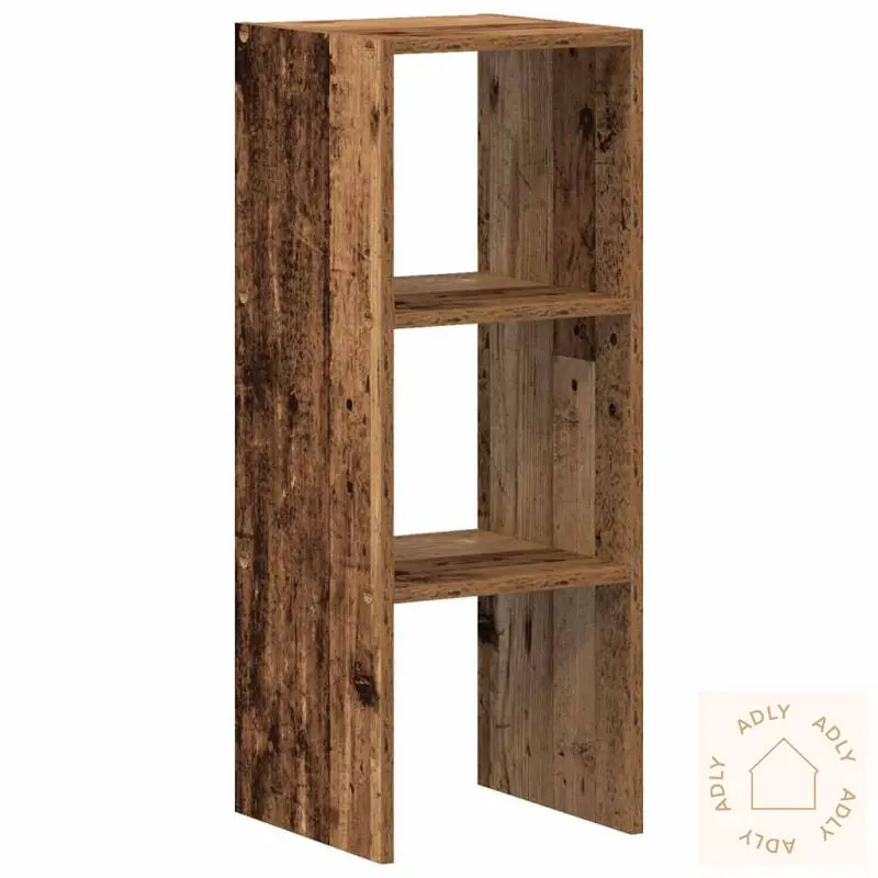 Bokhylle Stablebar Gammelt Tre 30X30X80 Cm Konstruert Tre