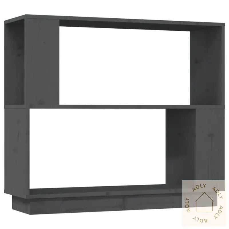 Bokhylle/Romdeler Grå 80X25X70 Cm Heltre Furu