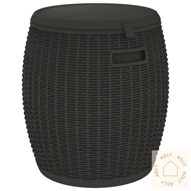 Hageoppbevaringsboks 4-I-1 Svart Polypropylen