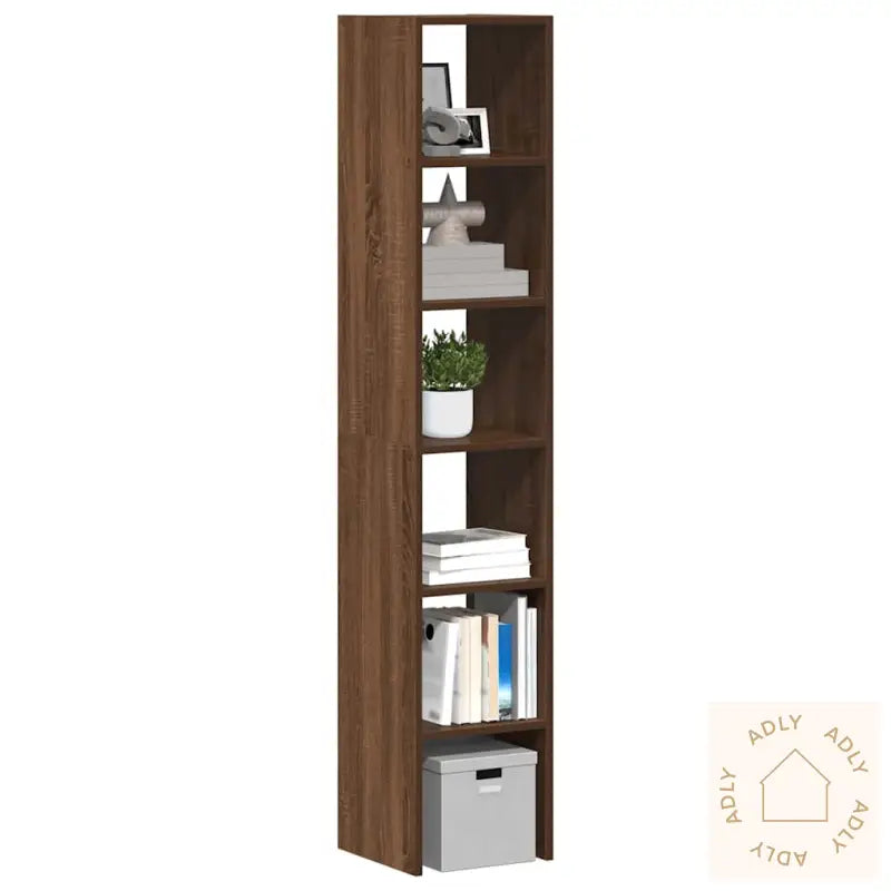 Bokhyller 2 Stk Stablebar Brun Eik 30X30X80 Cm Konstruert Tre