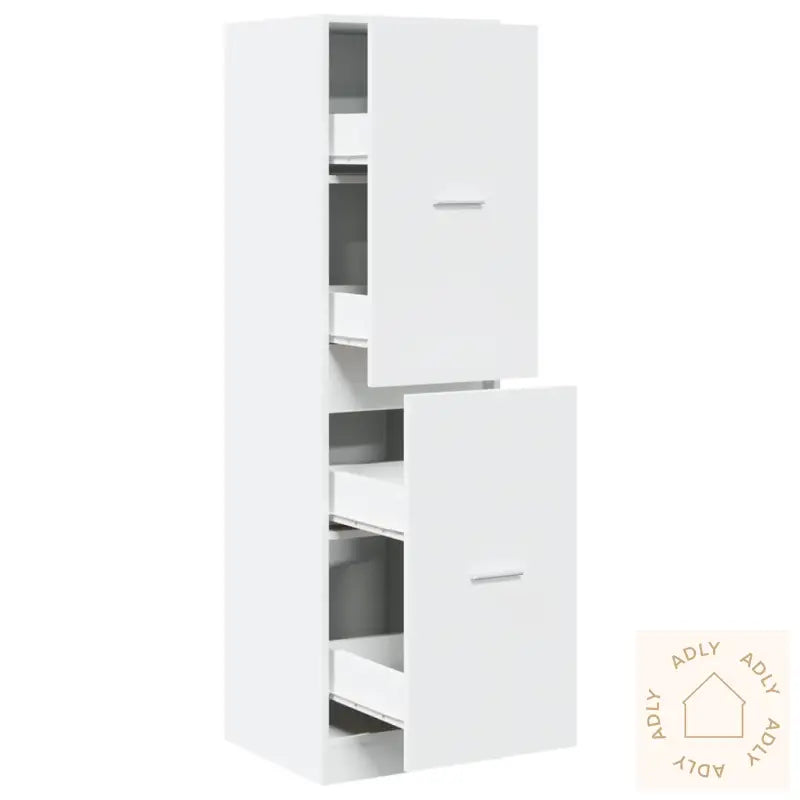 Apotekskap Hvit 40X41X144,5 Cm Konstruert Tre