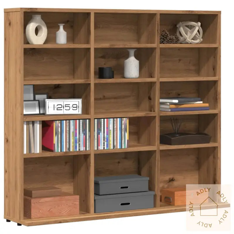 Cd-Skap Artisan Eik 100X23X89,5 Cm Konstruert Tre