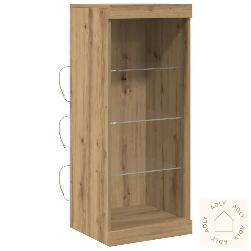 Sideboard Med Led-Belysning I Artisan Eik 41X37X100 Cm