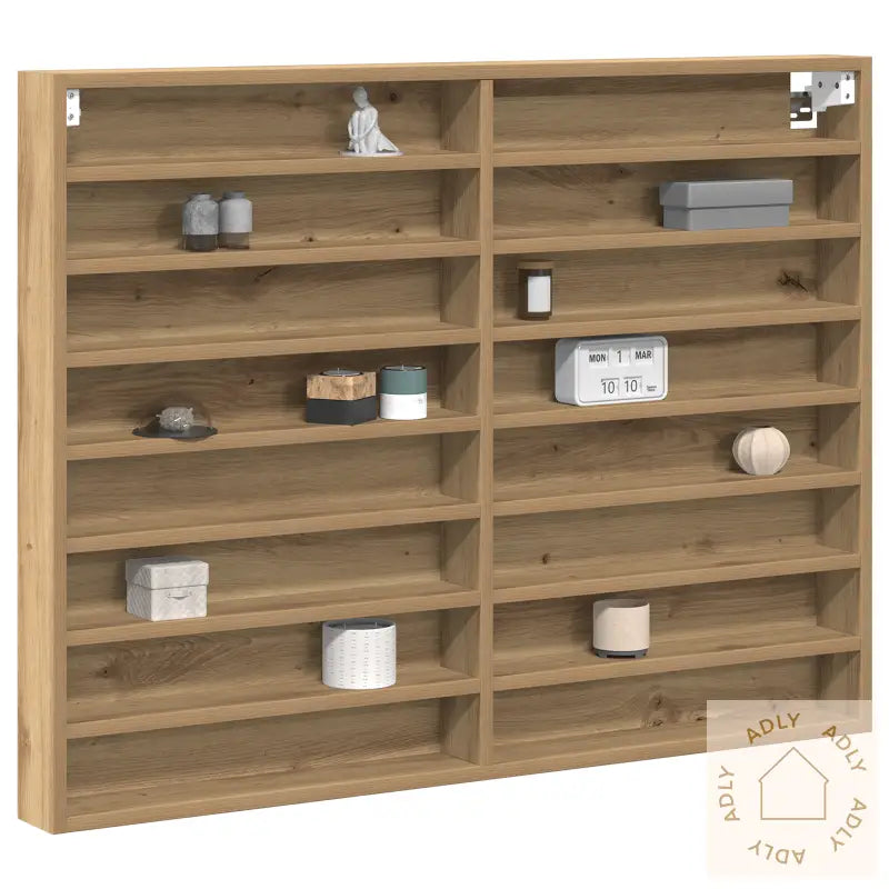 Vitrine Cabinet Artisan Eik 100X8,5X75 Cm Ingeniørrtre