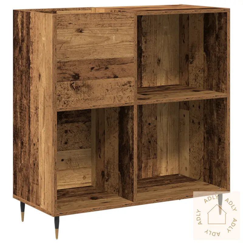 Record Cabinet Artisan Oak 84,5X38X89 Cm Konstruert Tre