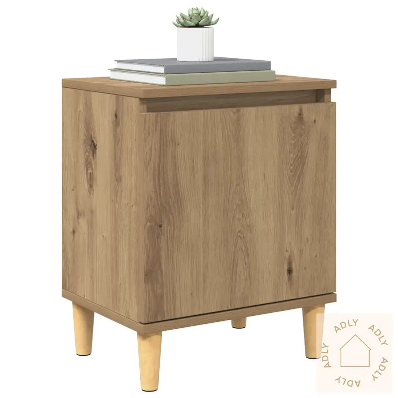 Artisan Oak Nattbord Artisan Eik Mdf 40 X 30 X 50 Cm Nattbord