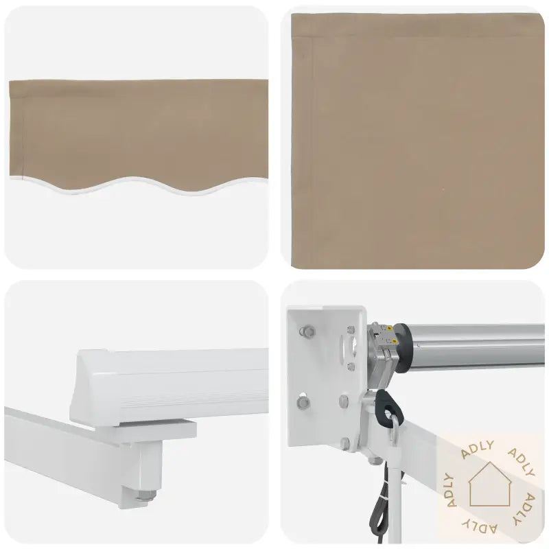 Automatisk Uttrekkbar Markise Beige 450X300 Cm