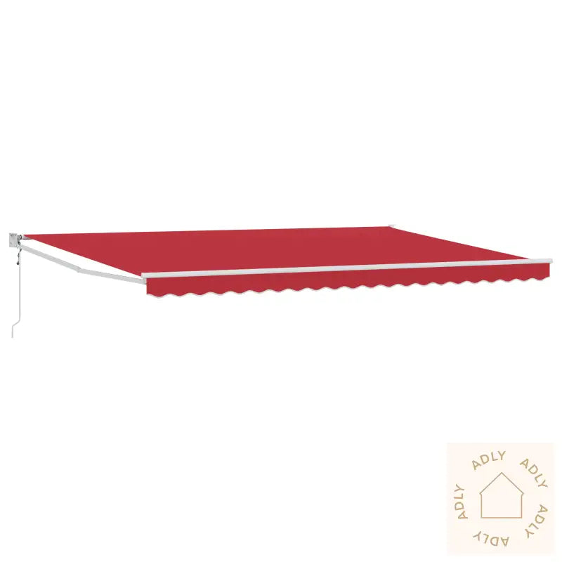 Automatisk Uttrekkbar Markise Rød 500X300 Cm