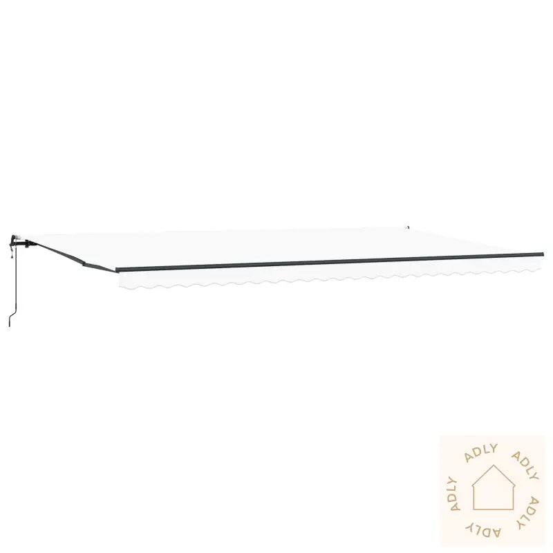 Automatisk Uttrekkbar Markise Hvit 600X350 Cm