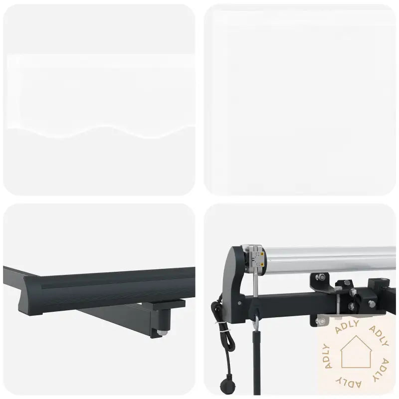 Automatisk Uttrekkbar Markise Hvit 600X350 Cm