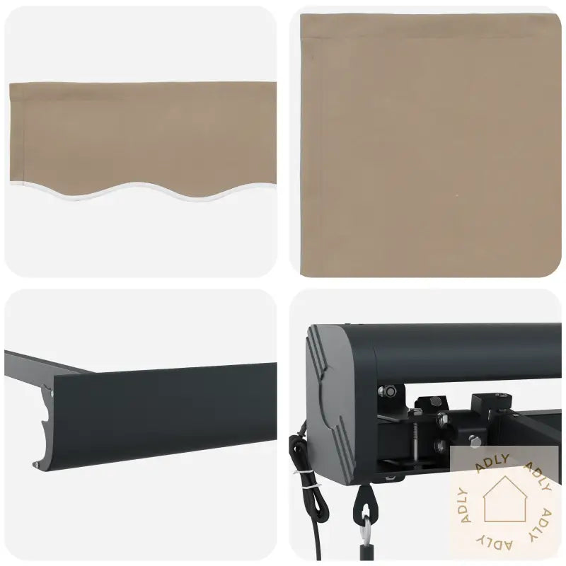 Automatisk Uttrekkbar Markise Beige 300X250 Cm