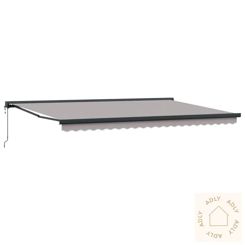 Automatisk Uttrekkbar Markise Lysegrå 500X300 Cm