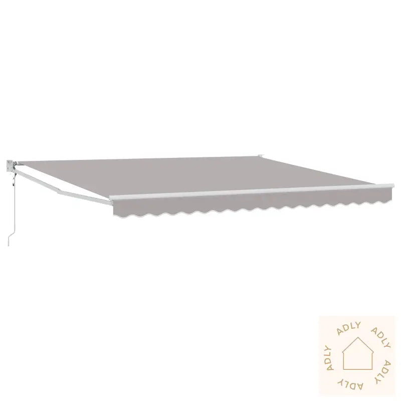 Automatisk Uttrekkbar Markise Lys Grå 400X300 Cm