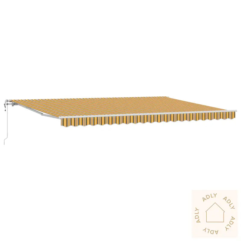 Automatisk Uttrekkbar Markise Multicolor Stripe 500X350 Cm