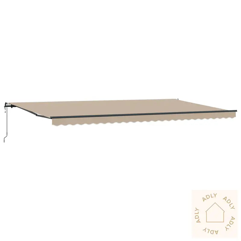Automatisk Uttrekkbar Markise Beige 600X350 Cm