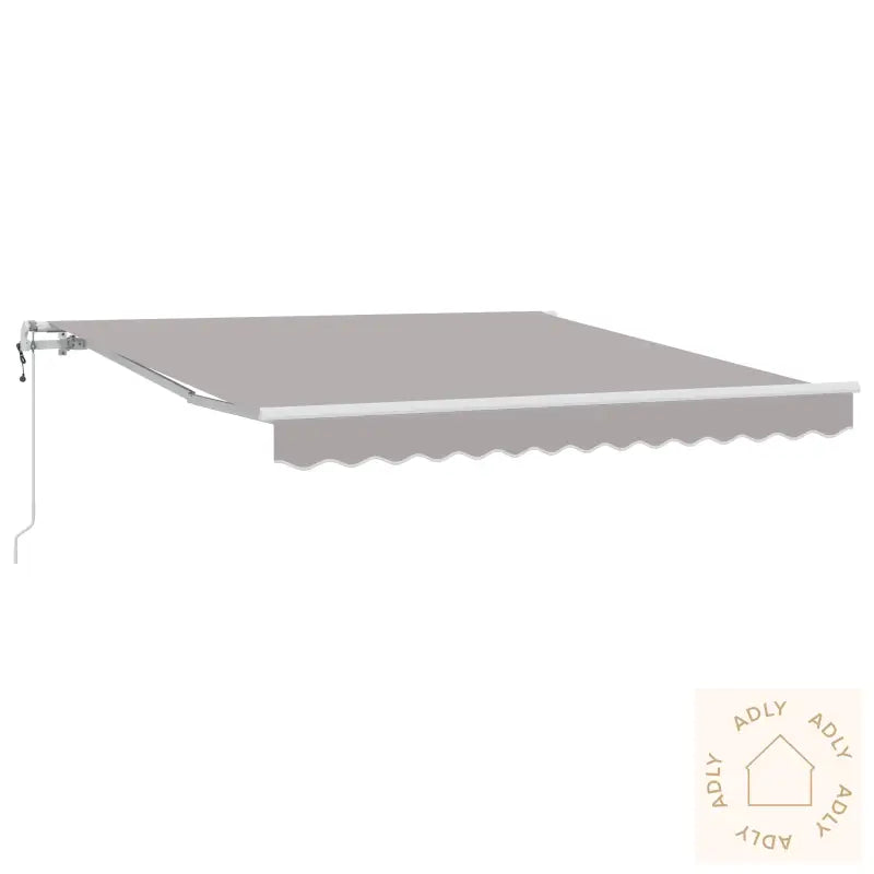 Automatisk Uttrekkbar Markise Lysegrå 300X250 Cm