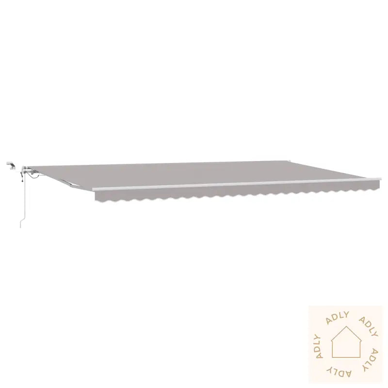 Automatisk Uttrekkbar Markise Med Led Lysegrå 600X300 Cm