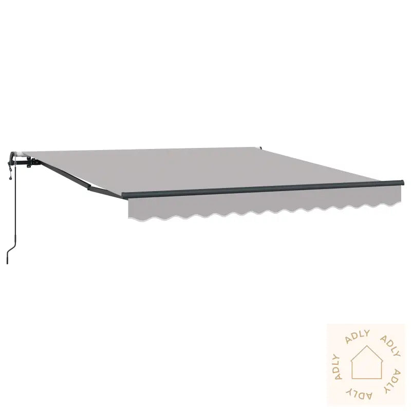 Automatisk Uttrekkbar Markise Lysegrå 300X250 Cm