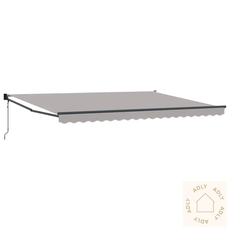 Automatisk Uttrekkbar Markise Lys Grå 450X300 Cm
