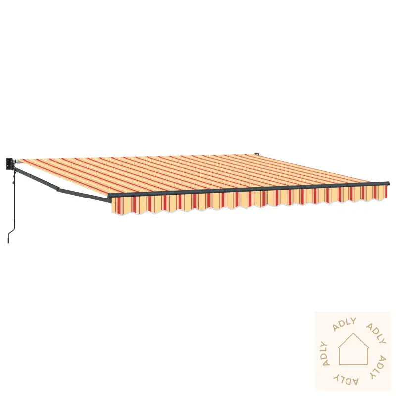 Automatisk Uttrekkbar Markise Gul Og Orange 400X300 Cm