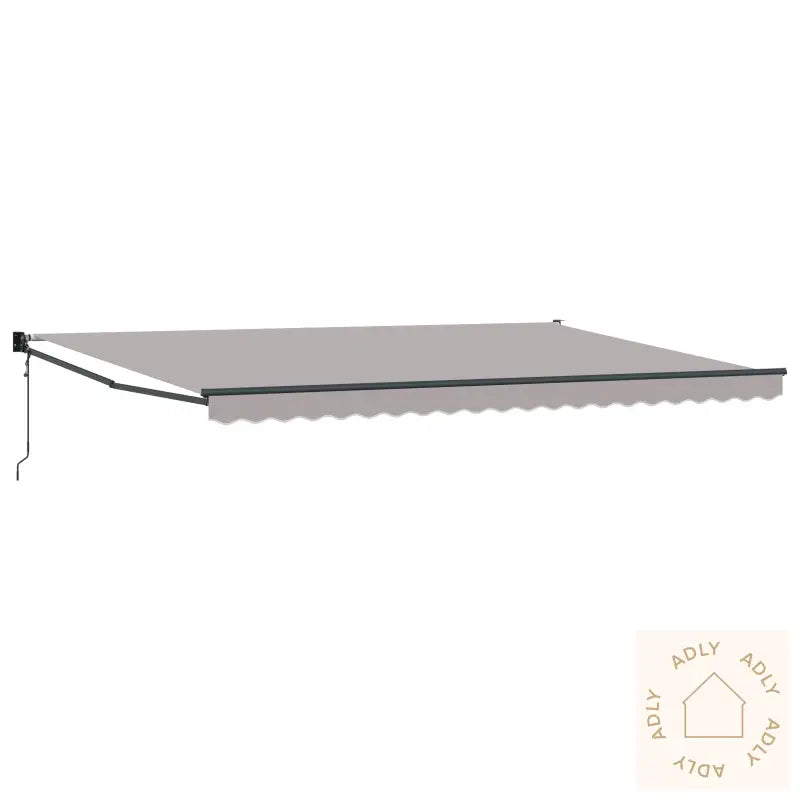 Automatisk Uttrekkbar Markise Lys Grå 500X300 Cm