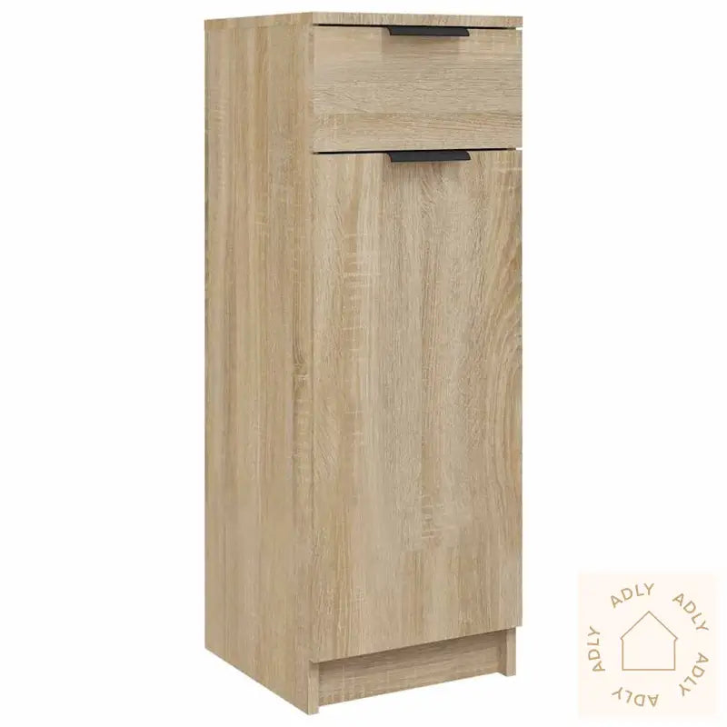 Baderomsskap Sonoma Eik 32X34X90 Cm Konstruert Tre