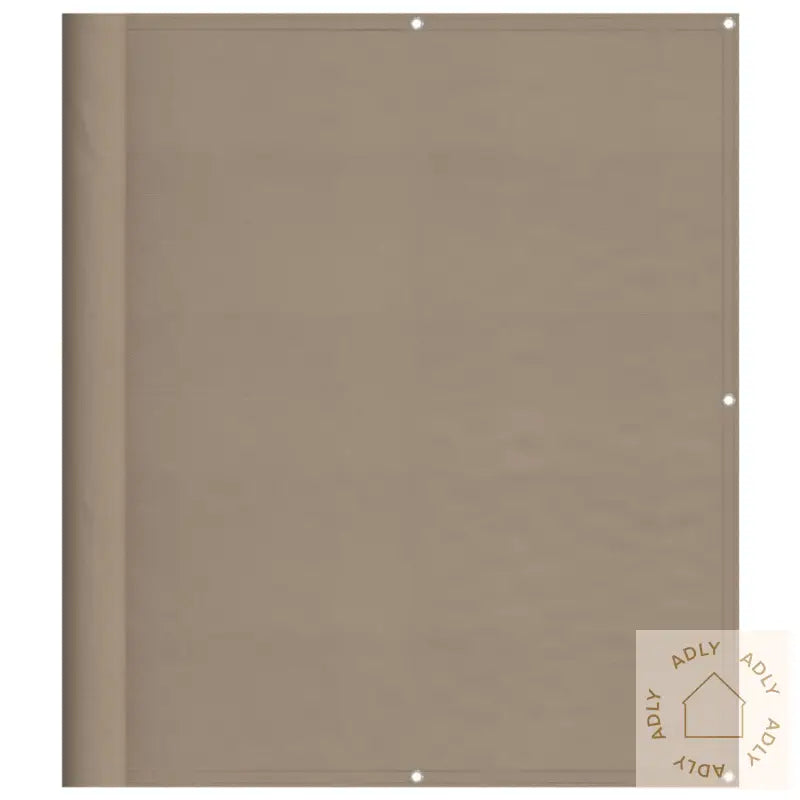 Balkongskjerm Gråbrun 120X1000 Cm 100% Polyester Oxford