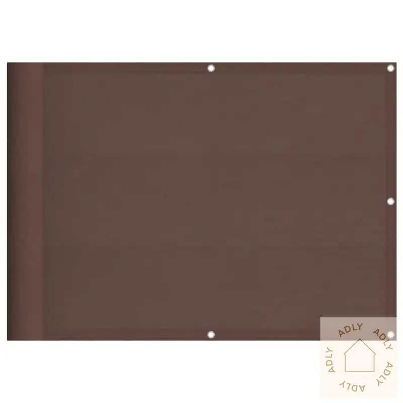 Balkongskjerm Brun 75X1000 Cm 100% Polyester Oxford