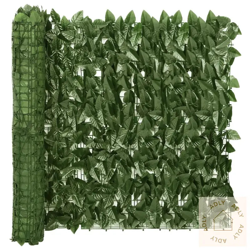 Balkongskjerm Med Mørkegrønne Blader 200X75 Cm