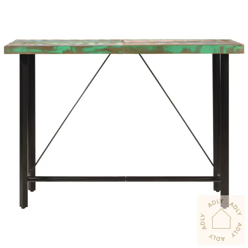 Barbord 150X70X107 Cm Gjenvunnet Heltre Og Jern