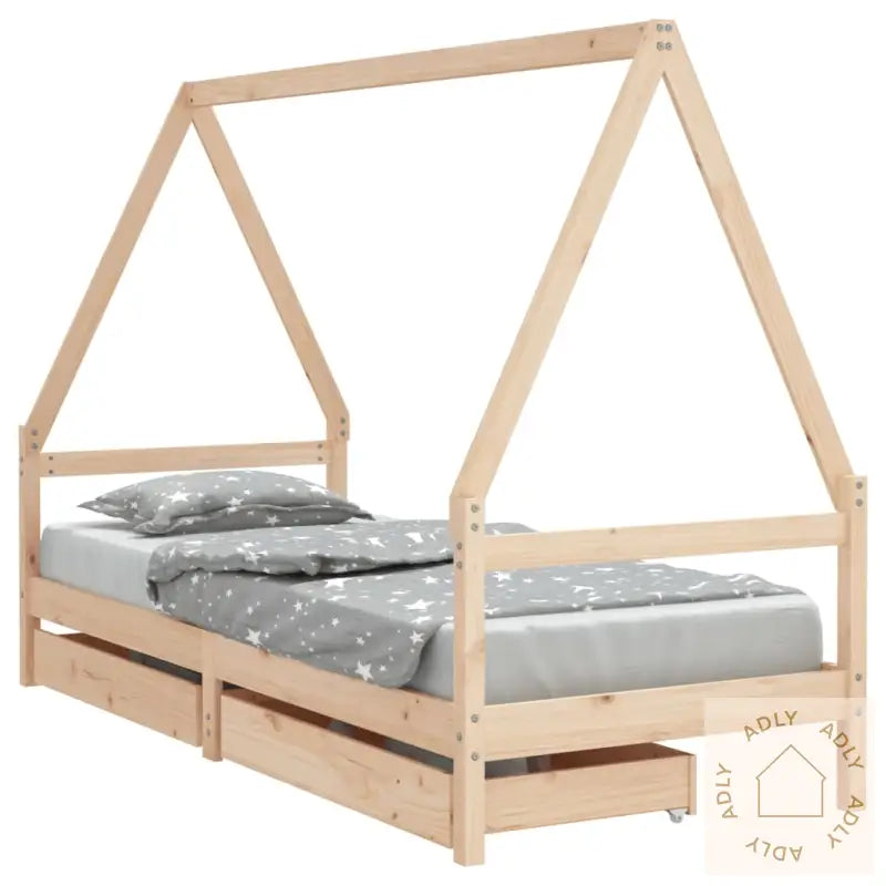 Barnesengeramme Med Skuffer 90X190 Cm Heltre Furu