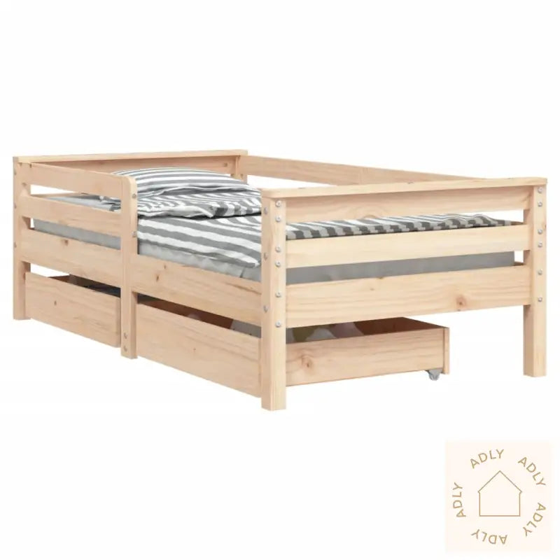 Barnesengeramme Med Skuffer 70X140 Cm Heltre Furu