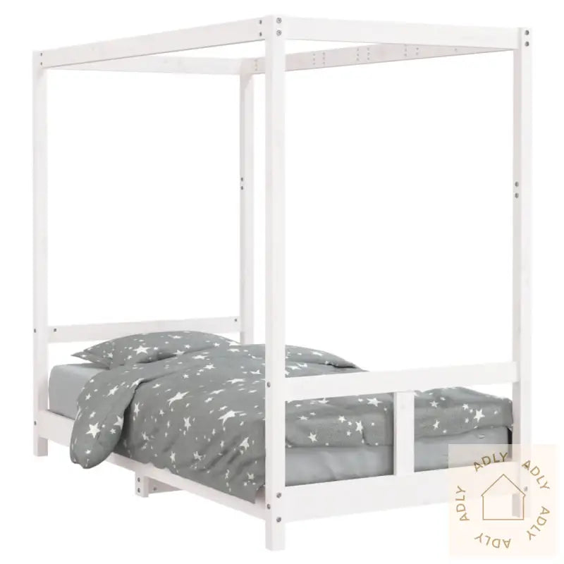 Barnesengeramme Hvit 80X160 Cm Heltre Furu