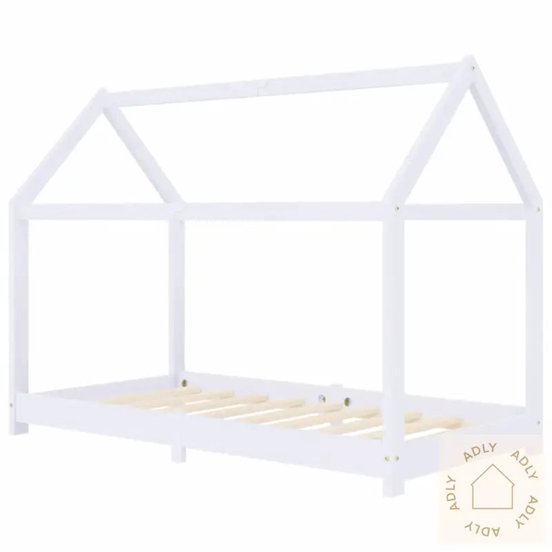 Sengeramme For Barn Heltre Furu Hvit 80X160 Cm