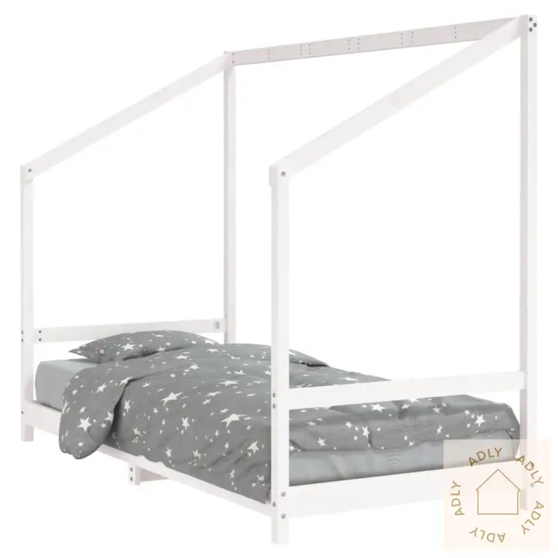Barnesengeramme Hvit 90X190 Cm Heltre Furu
