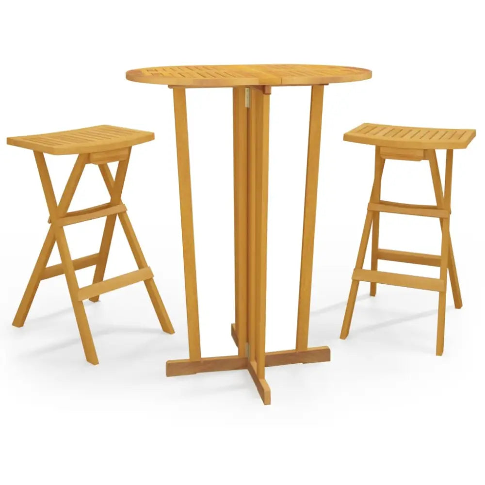 Trebarbordsett i heltre teak med naturlig stil og vannbasert finish